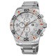 Akribos XXIV Men's Quartz Stainless Steel Multifunction Dual-Time Bracelet Watch