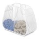 Whitmor White Pop & Fold Double Hamper