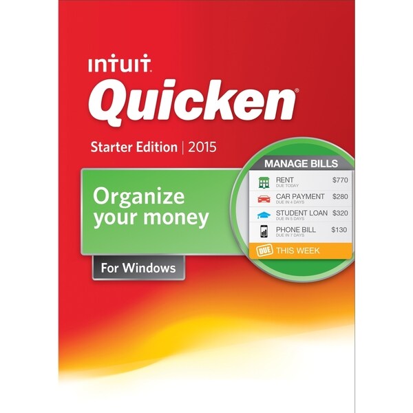 Intuit Quicken 2015 Starter Edition