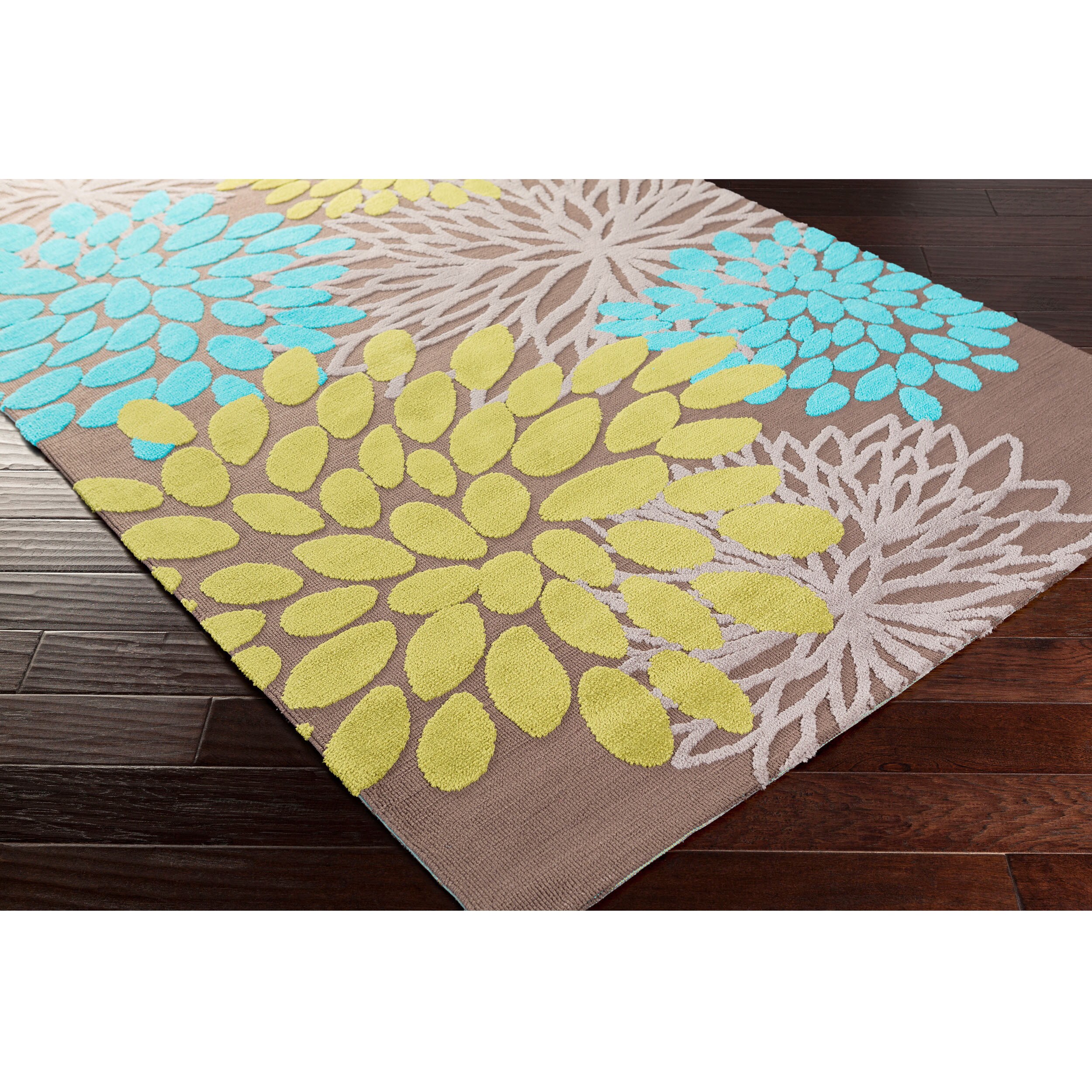 Meticulously Woven Azalea Floral Area Rug 5 x 8