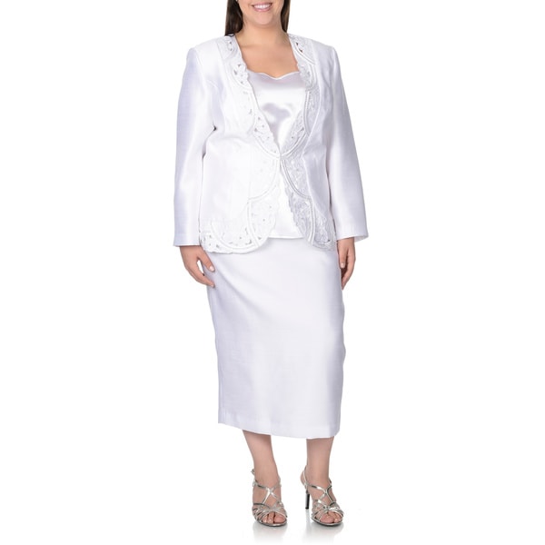 Women s Plus Size White Skirt Suits Read More | View Products
