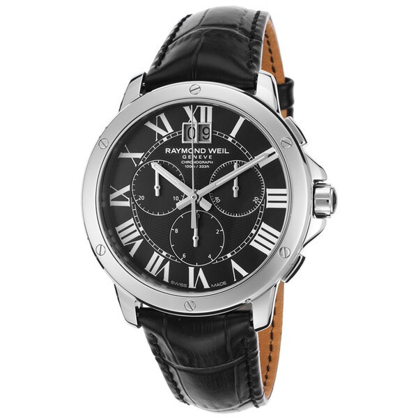 Raymond Weil Men's 4891-STC-00200 Tango Chronograph Black Leather Watch