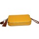 Concealed Carrie Casual Compact Carrie Mustard Leather Clutch