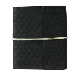 Hand-woven Silk Damask Weave Notebook (India)