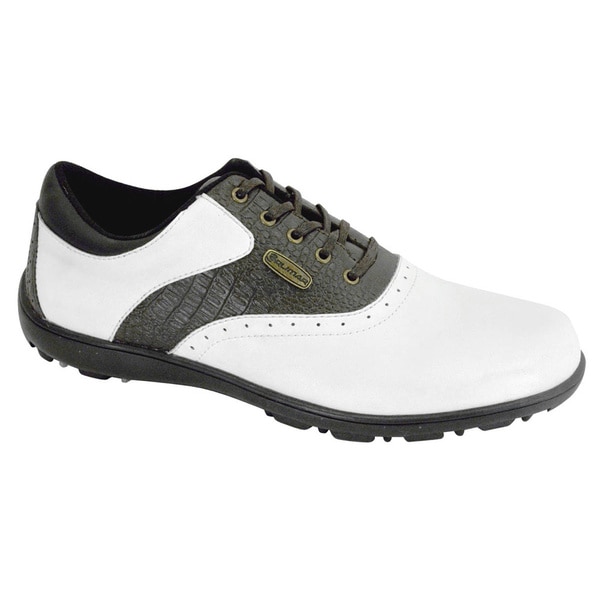 Orlimar 2014 Men's Classic White/ Brown Golf Shoes