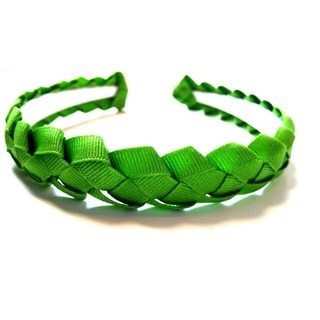 Crawford Corner Shop Green Braided Ribbon Headband-Image