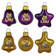 LSU Tigers Mini Blown Glass Ornament Set