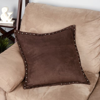 (^ ^)// Madison Park Stud Trim Suede Feather Down Filled 20-inch Throw Pillow