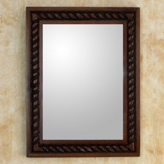 --->  Handcrafted Pinewood 'Colonial Baroque' Mirror (Guatemala)