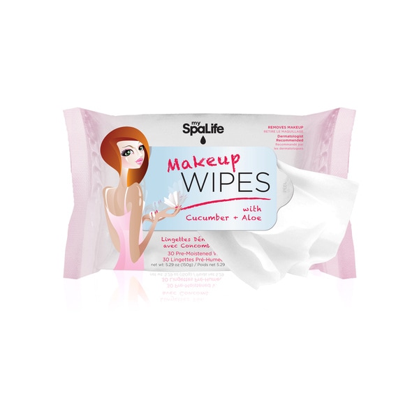 My Spa Life 30-count Cucumber and Aloe Makeup Wipes (Pack of 2)