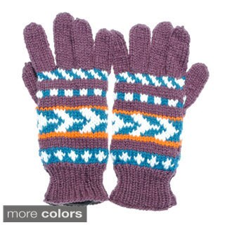 Warm Winter Knit Ski Gloves (Nepal)-Image