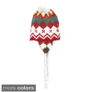 Knit Snowboarding Hat with Pom Pom (Nepal)-Image