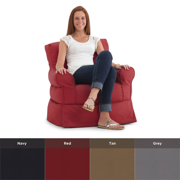 BeanSack Big Joe Lux Babette Twill Bean Bag Arm Chair 