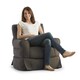 BeanSack Big Joe Lux Babette Linen Bean Bag Arm Chair 