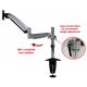 Mount-It! Expandable Articulating Desk Mount Spring Arm Quick Release