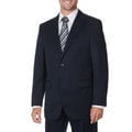 Cianni Cellini Men's Big & Tall Navy Wool Gabardine Suit