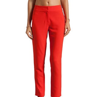 orange ankle pants