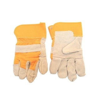 Heavy Duty Cowhide Leather Work Gloves-Image