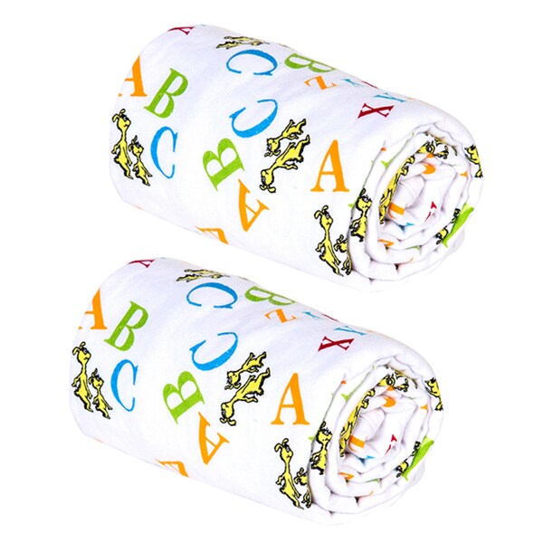 Trend Lab Dr. Seuss ABC Swaddle Blankets (Pack of 2)