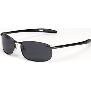 Coleman Unisex 'Roadster' Black Rectangle Sport Sunglasses