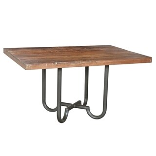 (>_<)  Napa Dining Table with Metal Base
