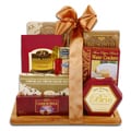 Alder Creek Burgundy & Gold Cutting Board Gourmet Food Gift Set