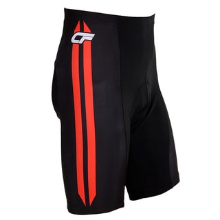 Cycle Force Triumph Men's Black Cycling Shorts Red Stripe-Image