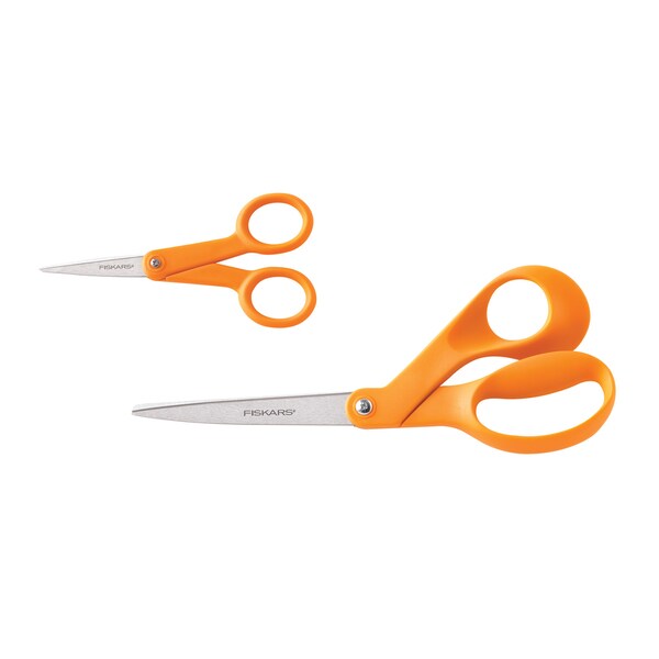 Fiskars 8-inch Original and Micro-Tip Scissors 2-piece Set