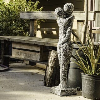 Buy  Stone Washed Volcanic Ash Entwined Duo Decorative Accent (Indonesia)