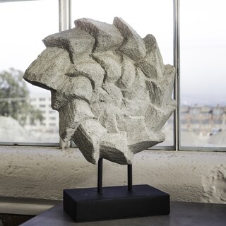 (_ _ ) Limestone Ancient Carapace Decorative Accent (Indonesia)