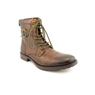 (>_<)  Aston Grey Collection Men's 'Rockcastle 2' Leather Boots (Size 8 )
