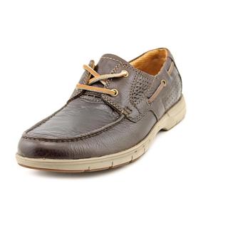 Cheap Clarks Men's 'Unnautical Sea ' Leather Casual Shoes - Wide