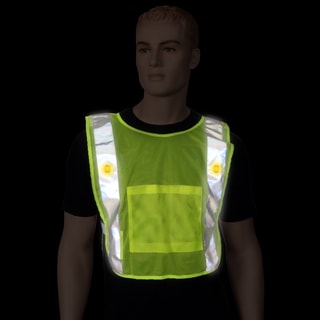 Neon Yellow LED Mesh Power Vest-Image