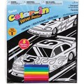 Color-In Velvet Poster 16"X20"-Race Scene
