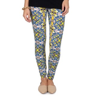 Hailey Jeans Co. Junior's Soft Kaleidoscope Print Leggings-Image