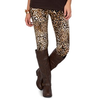 Hailey Jeans Co. Junior's Soft Cheetah Print Leggings-Image