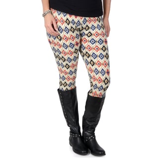 Hailey Jeans Co. Junior's Contemporary Plus Soft Print Leggings-Image