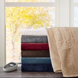Beautyrest Solid Microlight/Berber Heated Blanket