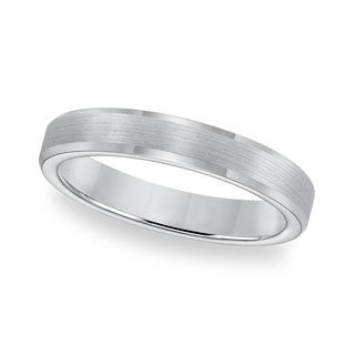 Cambridge Tungsten Carbide Beveled Edge Comfort Fit Ring-Image