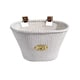 Nantucket Bicycle Basket Co. White Oval Bicycle Basket