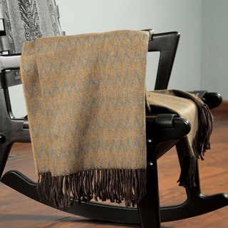 Acrylic Alpaca Wool 'Desert' Throw Blanket (Peru)