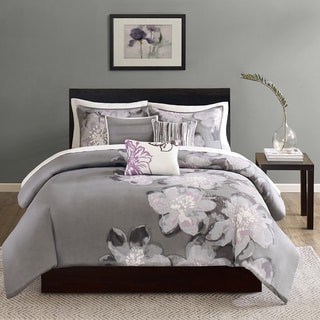 ( ._.) Madison Park Alicia Cotton 6-Piece Printed Duvet Cover Set