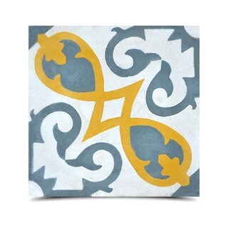 ===>  Agadir Royal Goldtone Handmade Cement and Granite Moroccan 8 x 8 Floor & Wall Tile (Pack of 12)