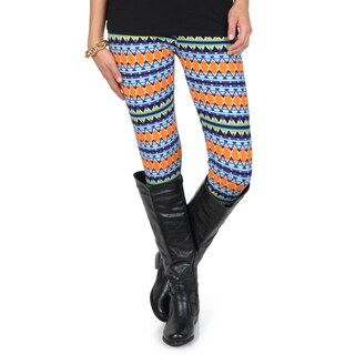 Hailey Jeans Co. Junior's Soft Geometric Print Leggings-Image