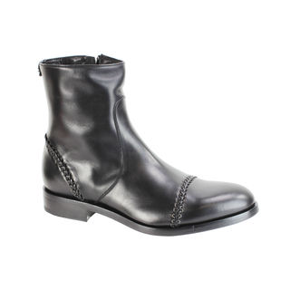 Today Sale Roberto Cavalli Men's Black Italian Leather Fashion Boots