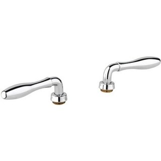 Grohe Starlight Chrome Seabury Chrome Seabury Lever Handles (Pair)-Image