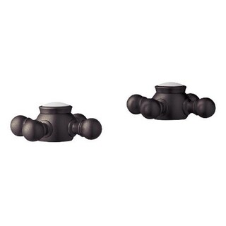 Grohe Oil Rubbed Bronze Geneva Cross Handles (Pair)-Image