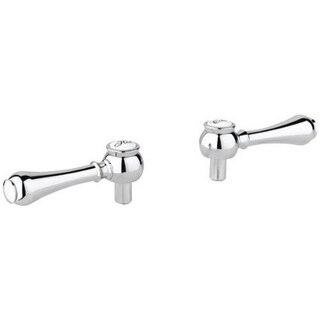 Grohe Starlight Chrome Geneva Chrome Geneva Lever Handles (Pair)-Image