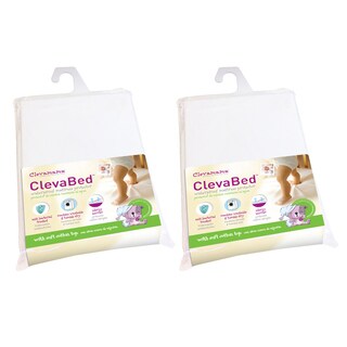 ClevaBed Brushed Cotton Waterproof Fitted Mattress Protector (Pack of 2)-Image