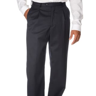 Cianni Cellini Men's Navy Wool Gabardine Pants